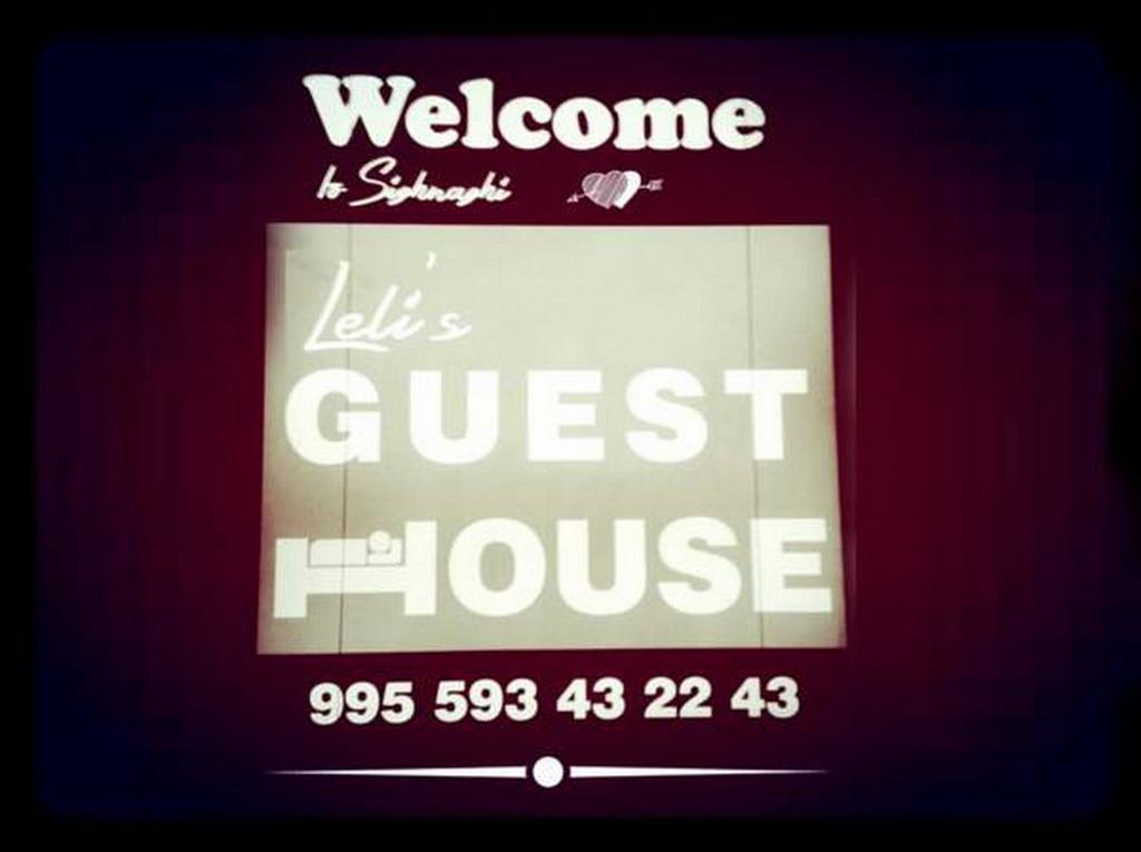 Lelis Guest House Sighnaghi Exterior photo